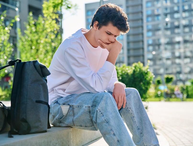 depresszió, szorongás, fiatal, kamasz