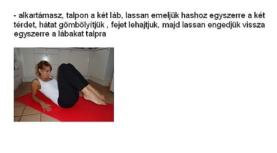 Gyógytorna derékfájás megszüntetésére