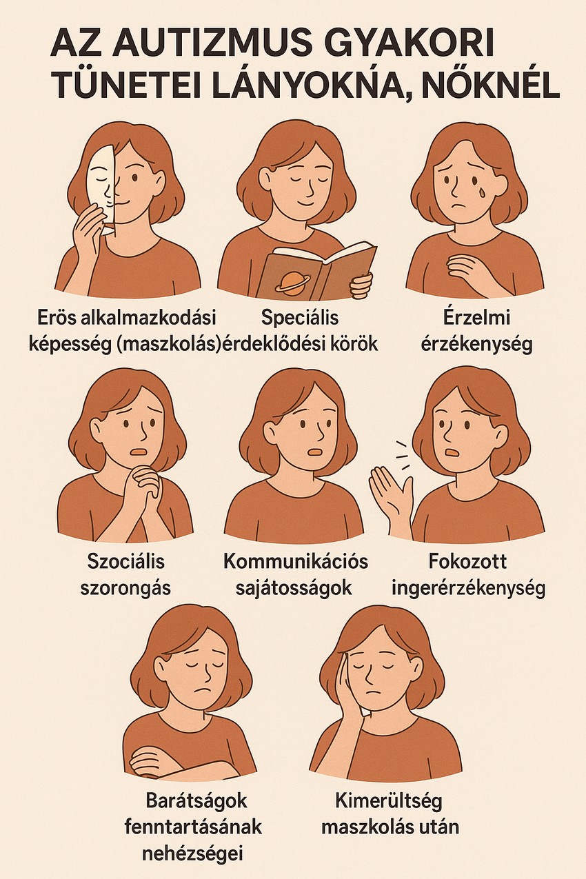 autizmusra utaló tünetek lányoknál, nőknél