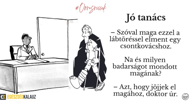 Orvos viccek, napi mosoly: jó tanács
