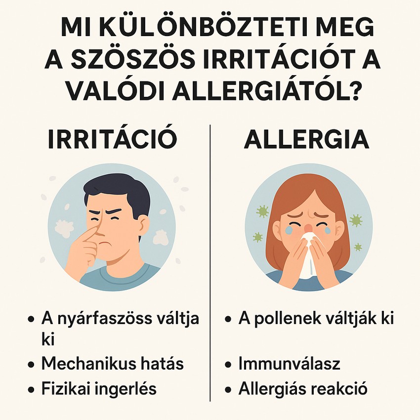 Mi különbözteti meg a szöszös irritációt a valódi allergiától?