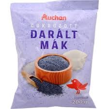Auchan Kedvenc darált cukrozott mák, 200 gramm