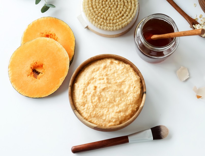 sütőtök, arcpakolás, arcpakolás, méz