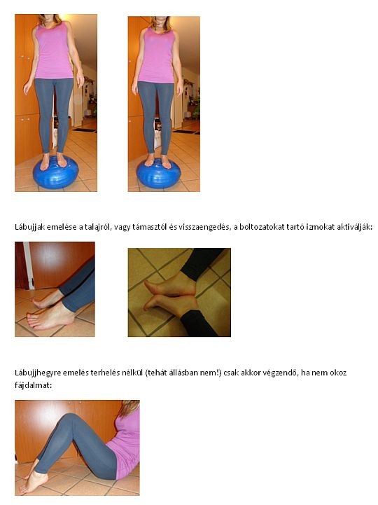 Sarkantyú kezelése gyógytornával