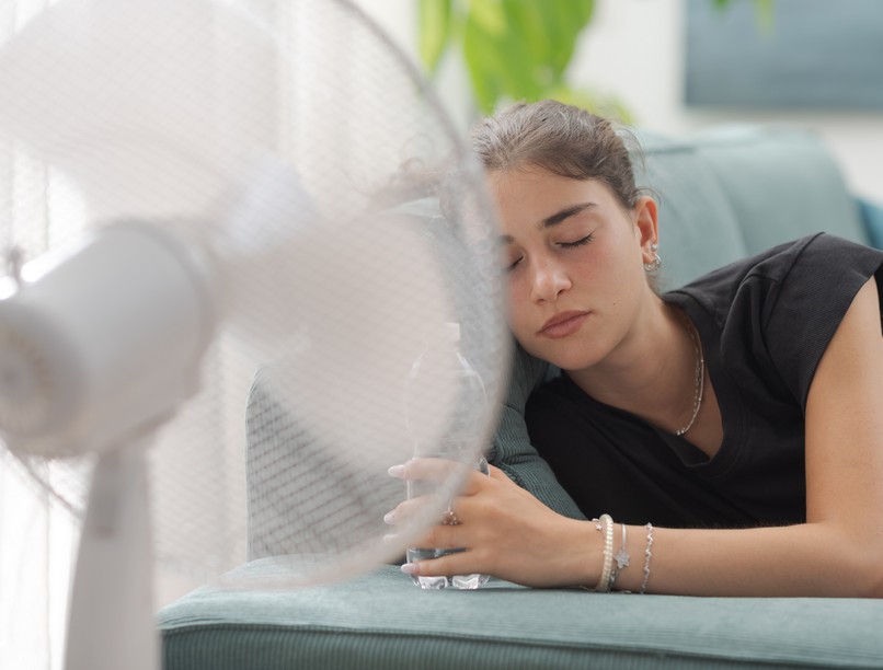 alvás ventilátor mellett