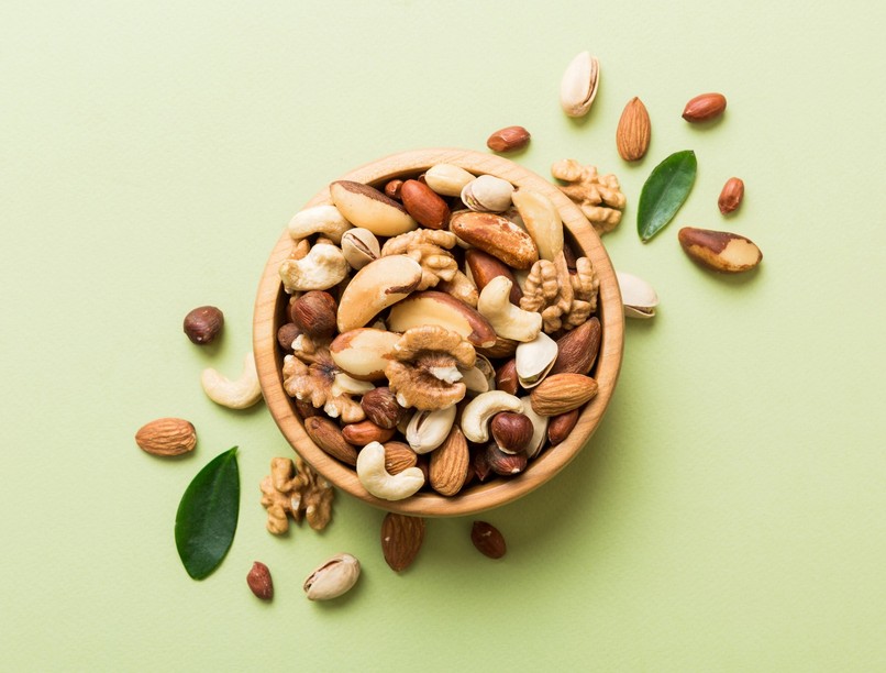 Mogyoró, pisztácia, kesudió időskor agy