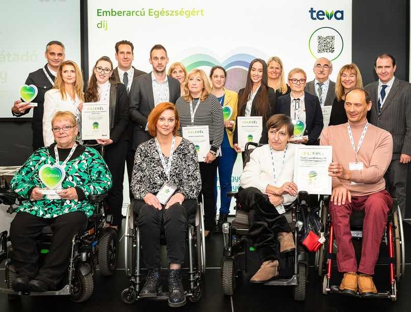 teva Emberarcú Egészségért díj győztesek