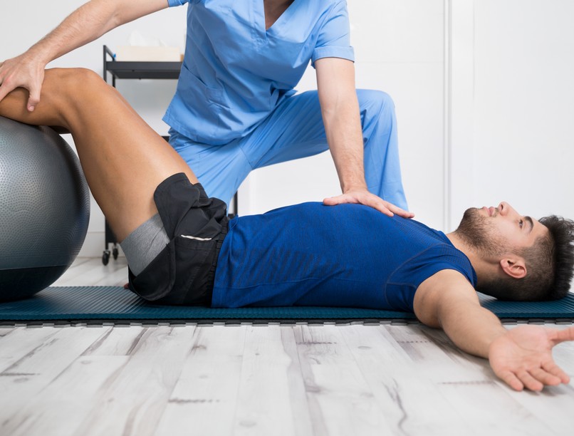 sportsérülés, után, edzés mozgás