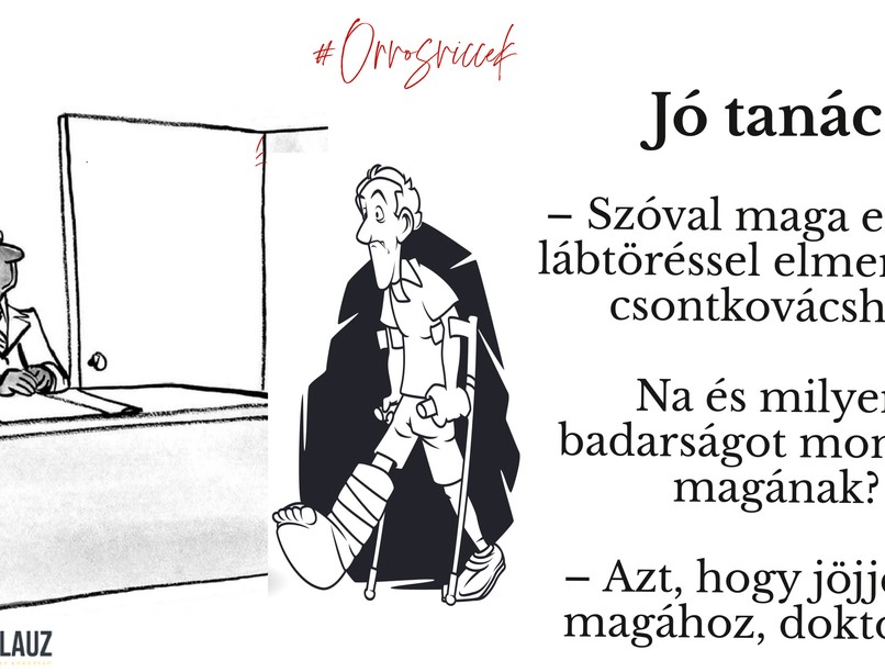 jó tanács orvos viccek humor nevetés gyógyító hatás 