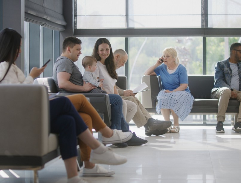 orvos rendelő váró etikett