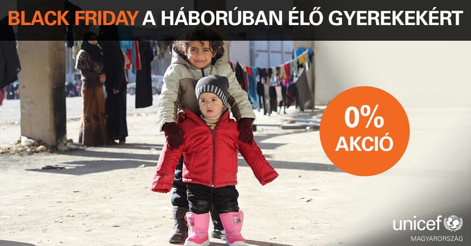 Black Friday akciót indított az UNICEF Magyarország! Így segíthet a mélyszegénységben élő gyerekeken! című cikk nyitóképe