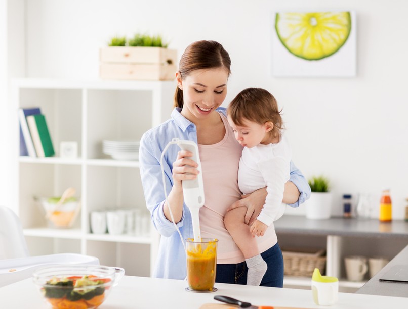 baba, gyerek, főzés, egészséges étkezés