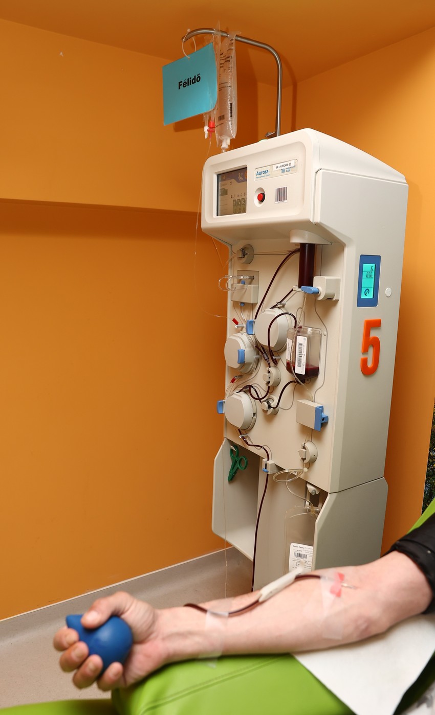 A plazmaferezis gép