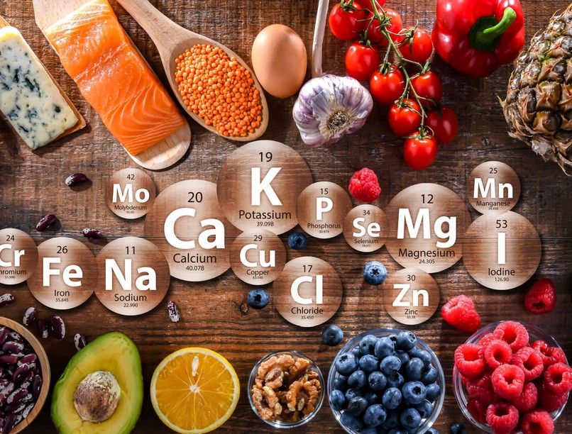 ásványi anyagok kalcium magnézium makrolemek mikroelemek vitaminok