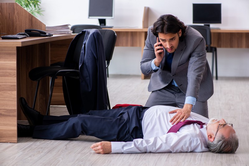 Infarktust kapott a munkahelyén egy budapesti férfi