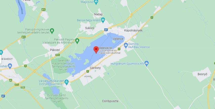 Velencei-tó, Kutyás strand