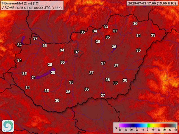 Hőségriasztás: a friss riasztásokról a VÉSZ applikáció valós idejű értesítéseket küld. Érdemes letölteni, hogy időben felkészülhessünk az extrém időjárási helyzetekre.