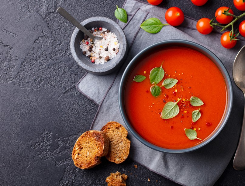 paradicsom, nyers, főtt, likopin, leves, zöldség