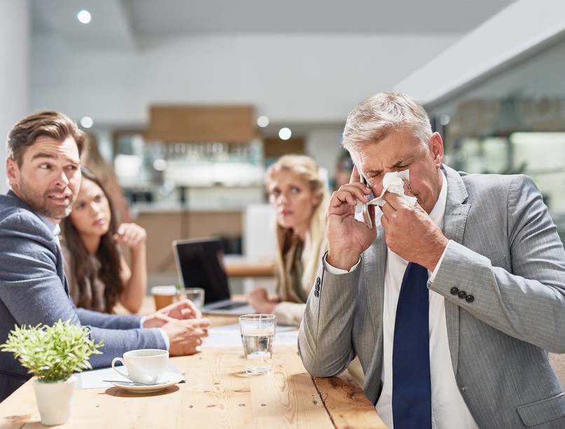 influnenza, megfázás, nátha, munkahely