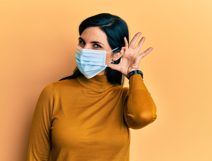 maszk, koronavírus, gyógyszertár, hallás, fül