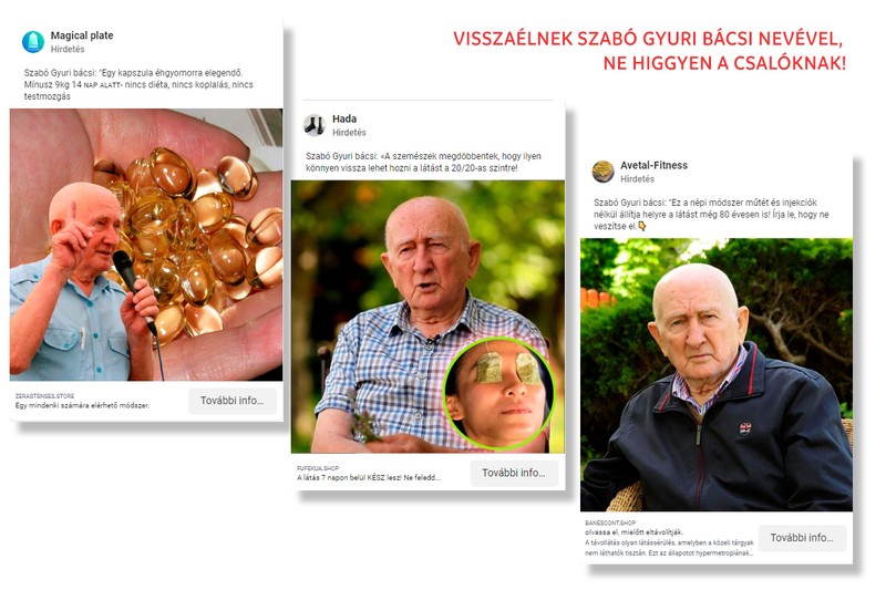 Visszaélnek Szabó Gyuri bácsi nevével, ne higgyen a csalóknak!