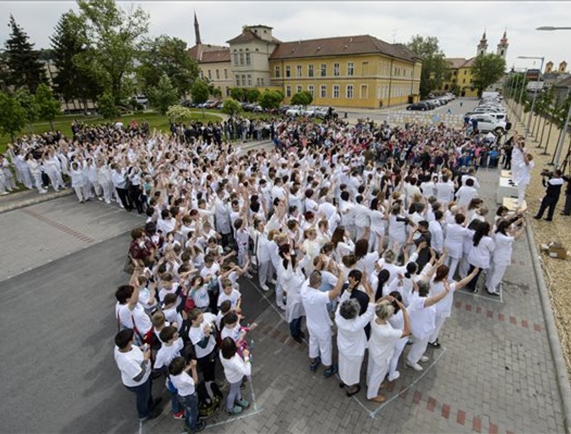 kézfertőtlenítés világnap, Guinness világrekord, Eger