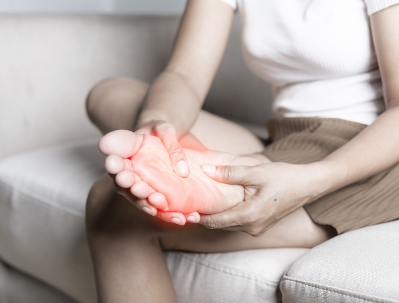 talp, izompólya, gyulladás, tünet