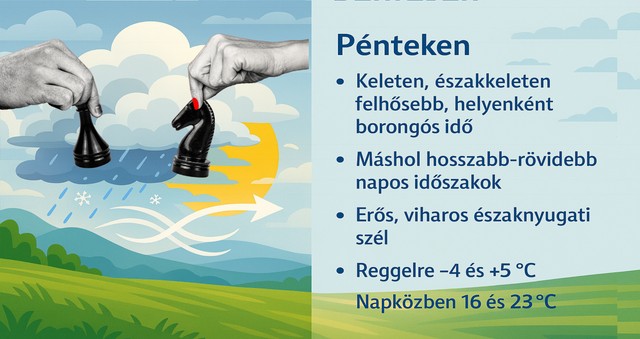 Orvosmeteorológia: a bolondját járatja velünk az időjárás pénteken
