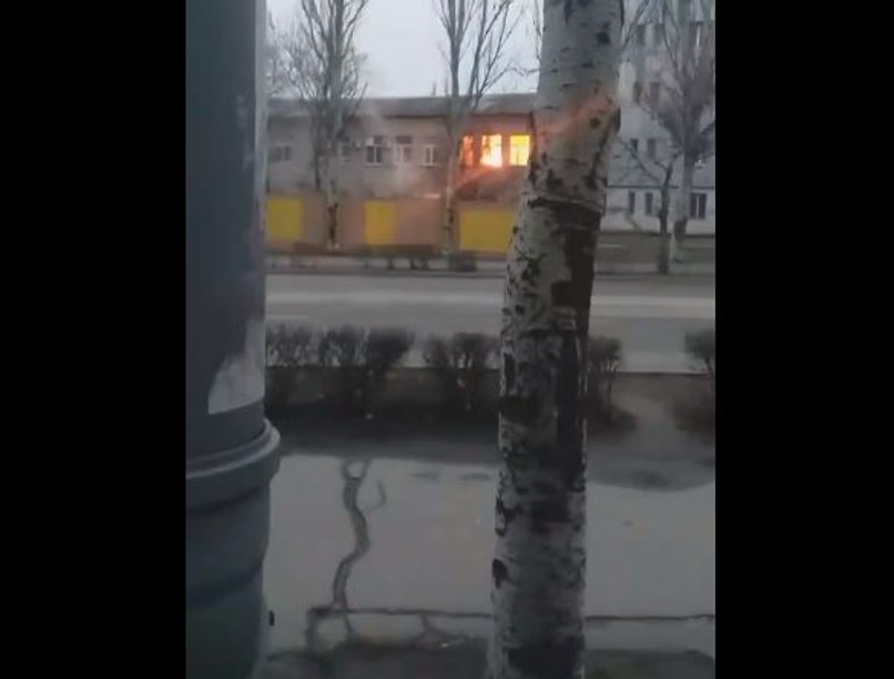 Ukrajna, háború, kórház, bomba