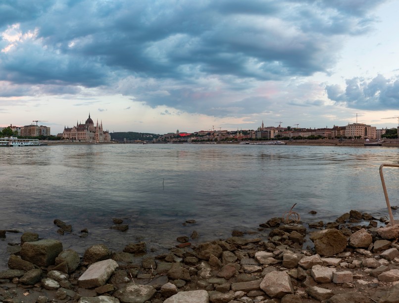 Danube River dries up