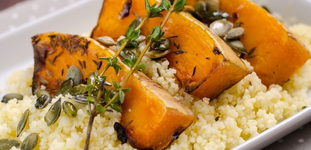 Mennyei grillezett sütőtökös kuszkusz recept