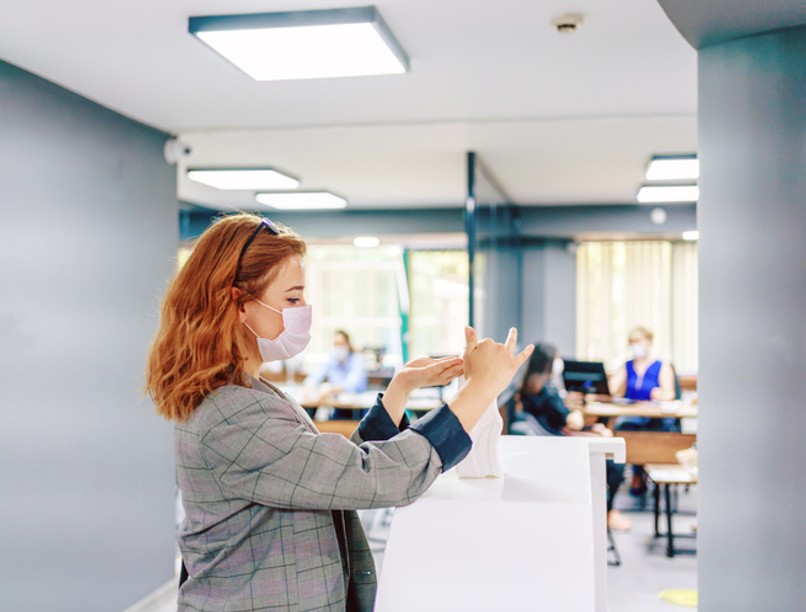 koronavírus, covid-19, fertőtlenítés, munkahely