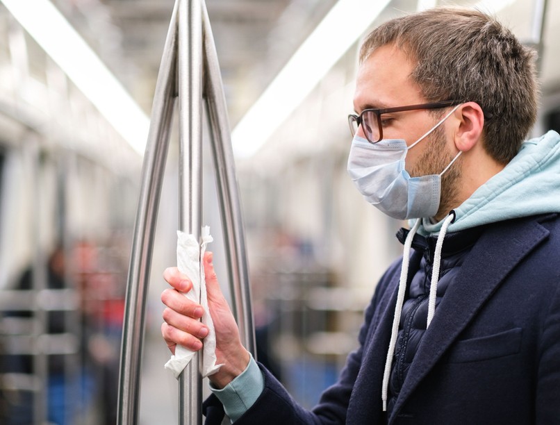 tömegközlekedés, maszk, koronavírus