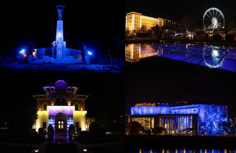 Kékbe borult az ország a Gyermekek Világnapján