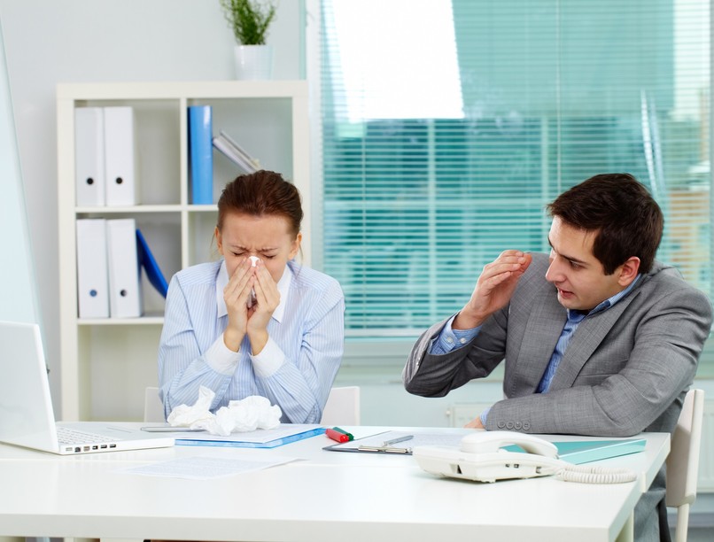 megfázás influenza elkerülése munkahely