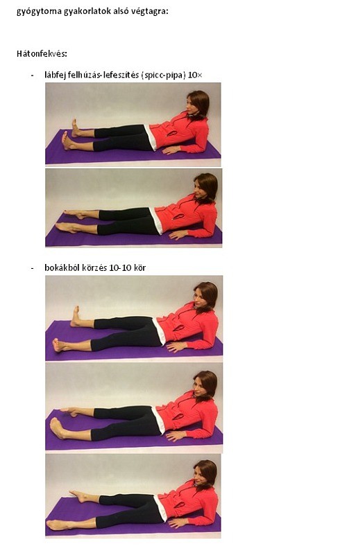 Nyiroködéma gyógytorna gyakorlatai karon, lábon