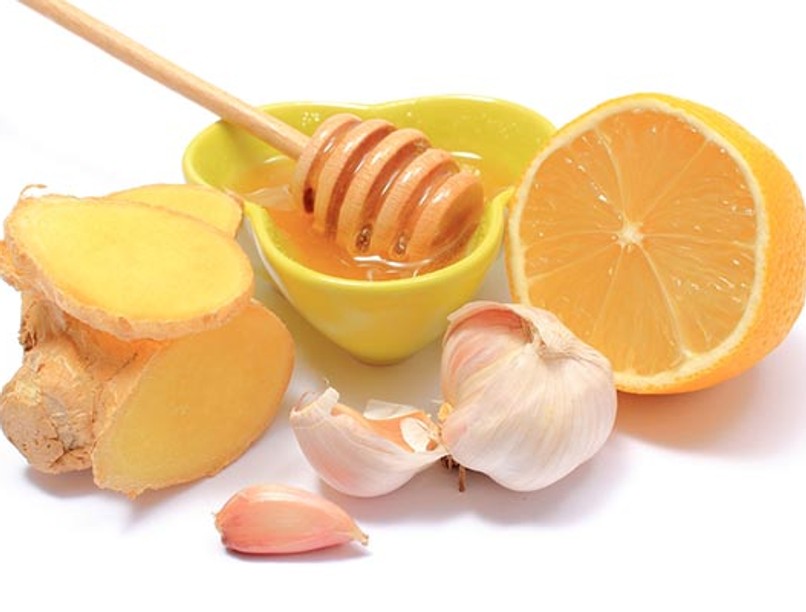 immunerősítő, antioxidáns, gyógynövény, immunvédő, antibakteriális, fokhagyma, gyömbér, méz