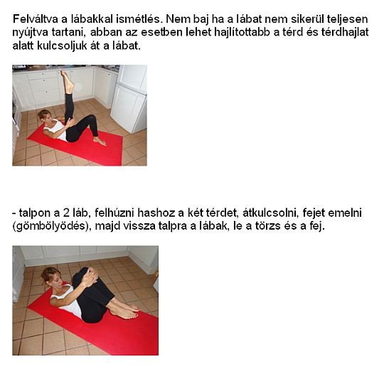 Gyógytorna derékfájás megszüntetésére