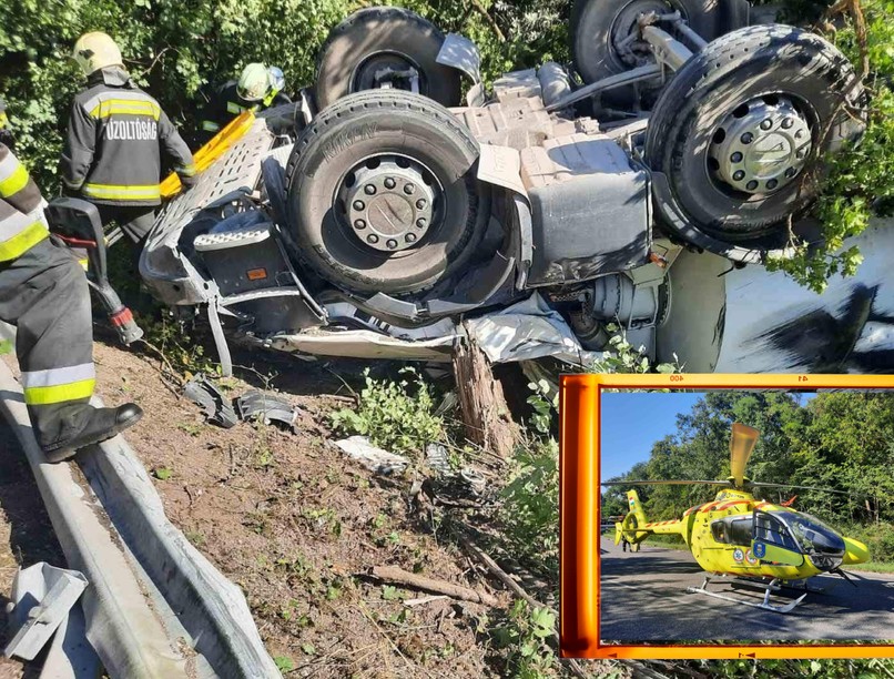 tótágast állt  betonkeverő mentőhelikopter