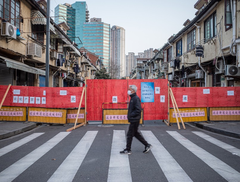 karantén, covid, koronavírus, Sanghaj, Kína