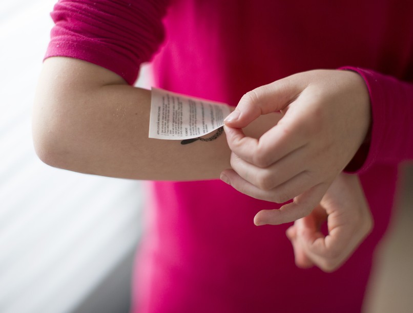 lemosható tetoválás, gyerek