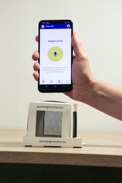 A szúnyog hangjának rögzítése után a felvétel beküldhető az appon keresztül.