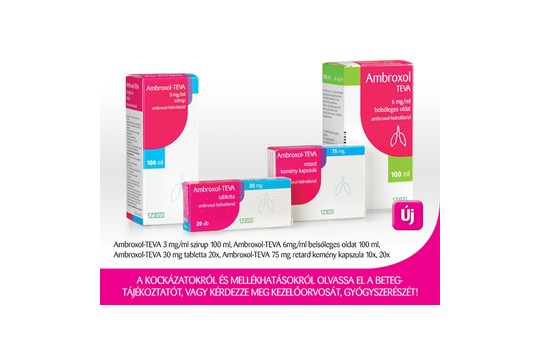 Köhögés? Az Ambroxol-Teva a megfázás bármely szakaszában segít leküzdeni a köhögést!