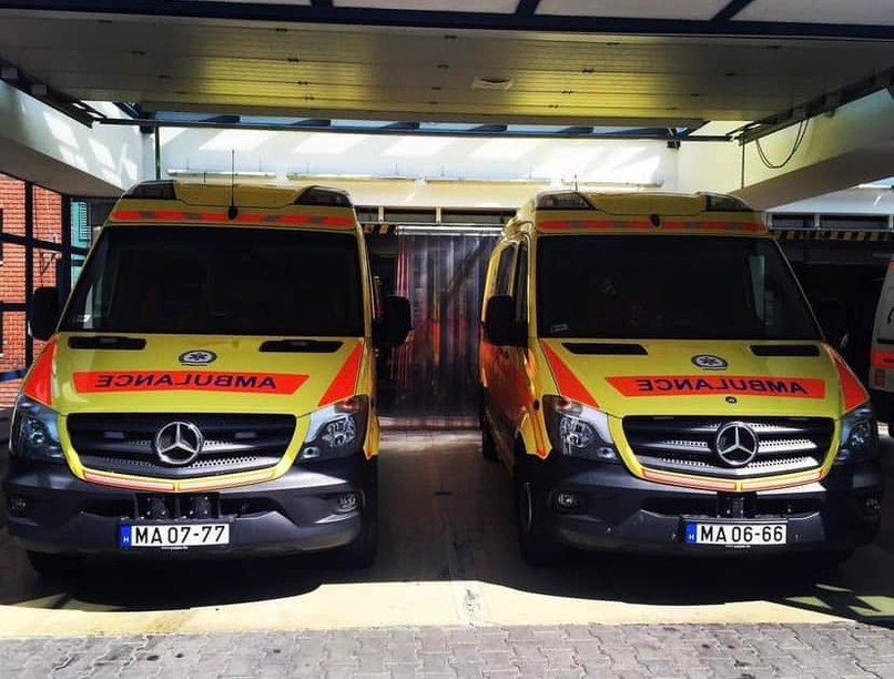 mentőautó rablás Nyíregyháza OMSZ