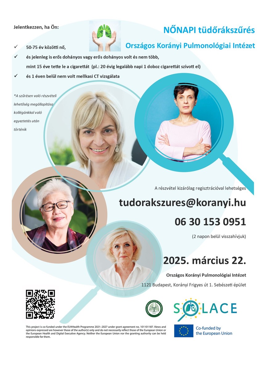 SOLACE Nőnapi  tüdőrákszűrés