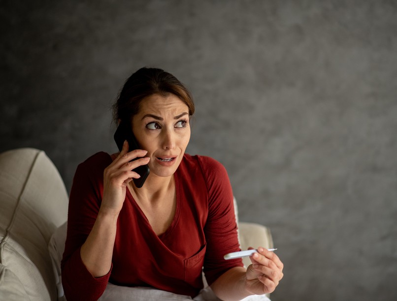 koronavírus, orvos, hívás, telefon, covid