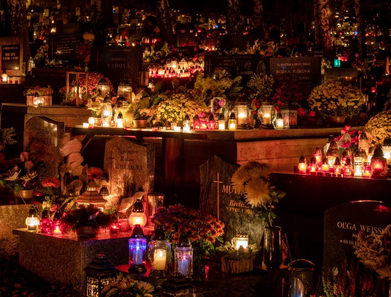 gyász, temető, tűz