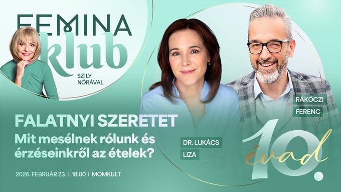 Mi irányít minket, miért eszünk akkor is, ha amikor nem vagyunk éhesek? Erről is beszél majd Rákóczi Feri és Lukács Liza! című cikk nyitóképe
