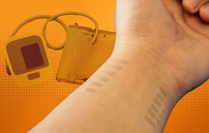 Vérnyomásmérés ideiglenes tetoválással - egy hétig méri az adatokat