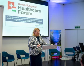 Dr. Bidló Judit,az egészségügy szakmai irányításáért felelős helyettes államtitkár, Belügyminisztérium